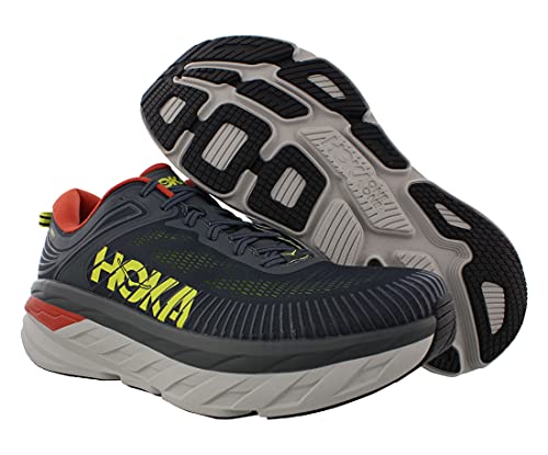 Hoka Bondi 7 - Men's Turbulence/Chili Shoe Deals Outlet