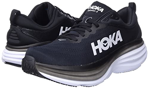 Hoka Bondi 8 - Men's Black/White Shoe Deals Outlet
