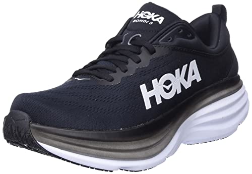 Hoka Bondi 8 - Men's Black/White Shoe Deals Outlet