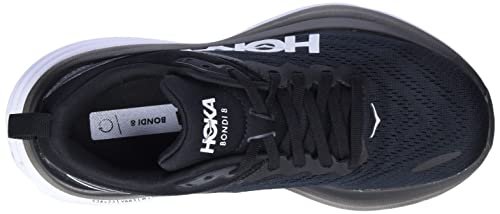 Hoka BONDI 8 - Women's Black/White Shoe Deals Outlet