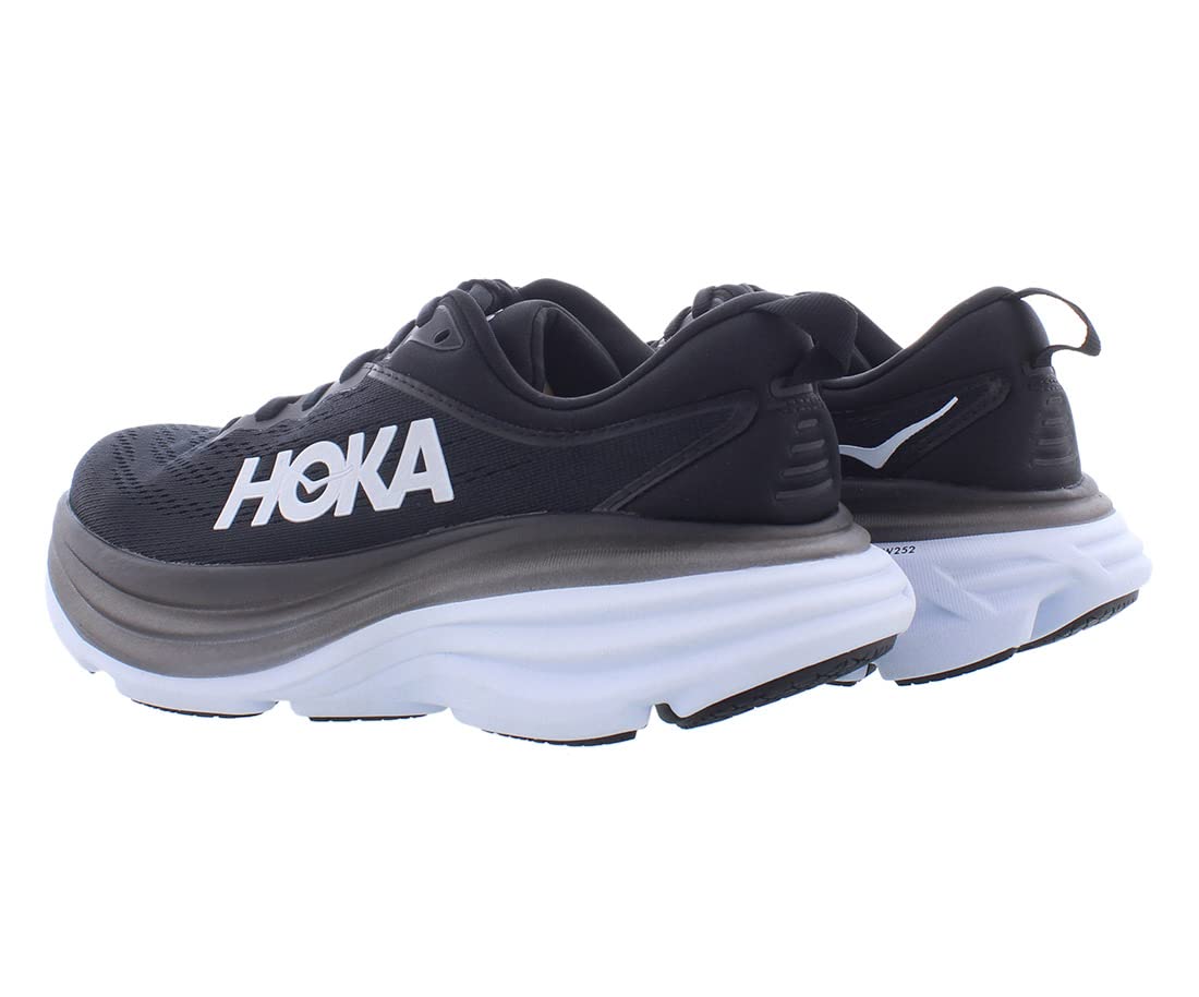 Hoka BONDI 8 - Women's Black/White Shoe Deals Outlet
