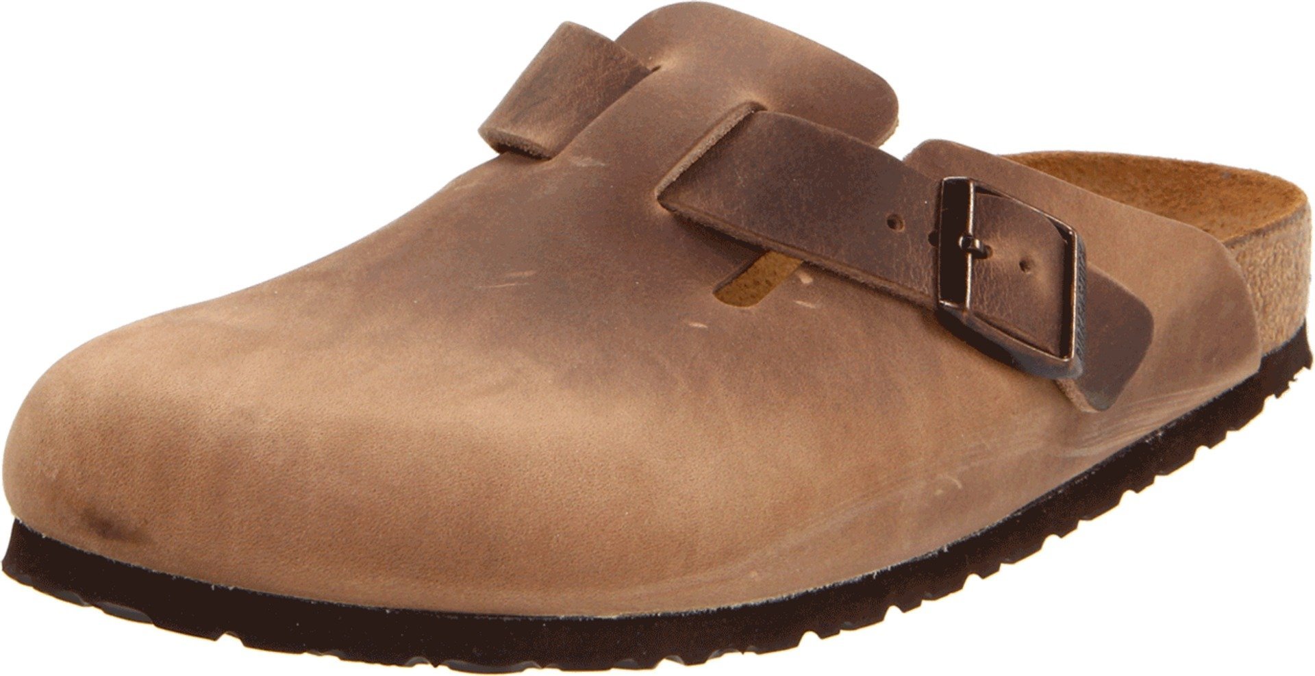 Birkenstock Boston Oiled Leather - Unisex Tobacco Brown Shoe Deals Outlet