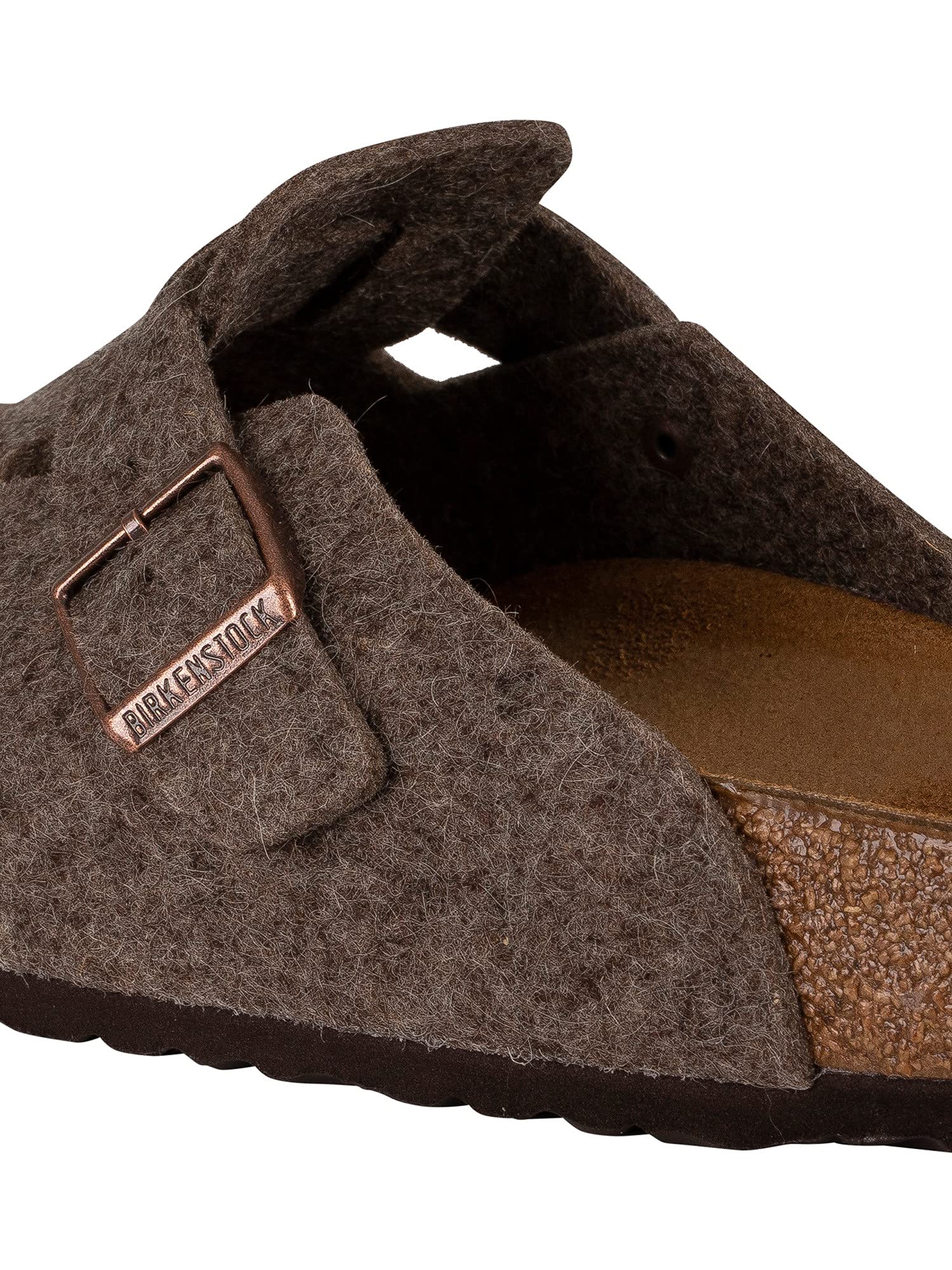 Birkenstock Boston Wool Clogs - Unisex Cacao Shoe Deals Outlet