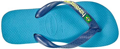 Havaianas Brazil Logo Flip Flops - Unisex Nautical Blue Shoe Deals Outlet