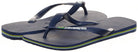 Havaianas Brazil Logo Flip Flops - Unisex Marine Blue Shoe Deals Outlet