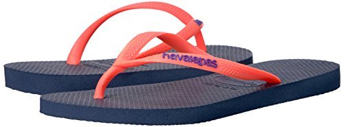 Havaianas Brazil Logo Flip Flops - Unisex Marine Blue Shoe Deals Outlet