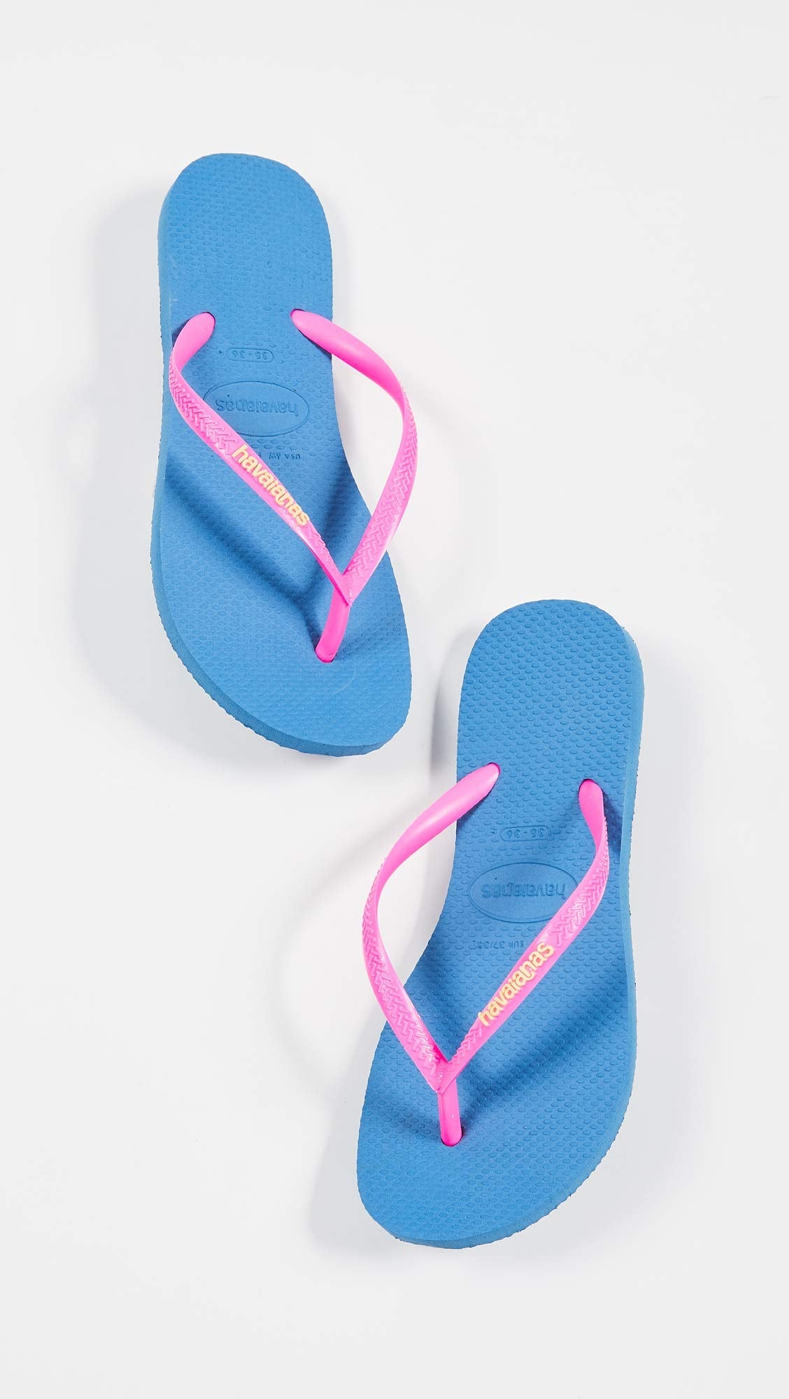 Havaianas Brazil Logo Flip Flops - Unisex Navy Shoe Deals Outlet