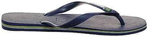 Havaianas Brazil Logo Flip Flops - Unisex Marine Blue Shoe Deals Outlet