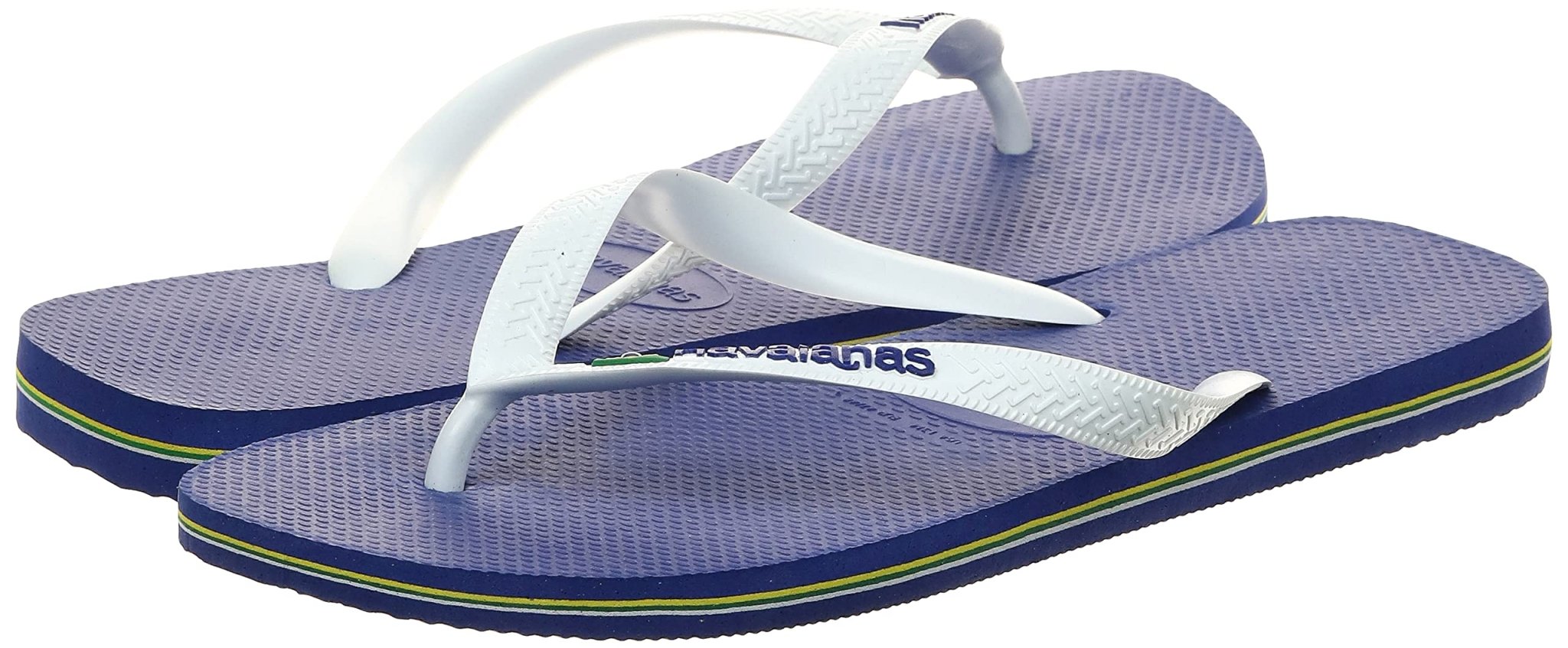 Havaianas Brazil Logo Flip Flops - Unisex Marine Blue Shoe Deals Outlet