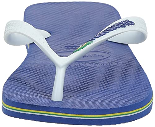 Havaianas Brazil Logo Flip Flops - Unisex Marine Blue Shoe Deals Outlet