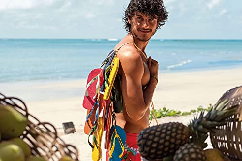 Havaianas Brazil Logo Flip Flops - Unisex Marine Blue Shoe Deals Outlet