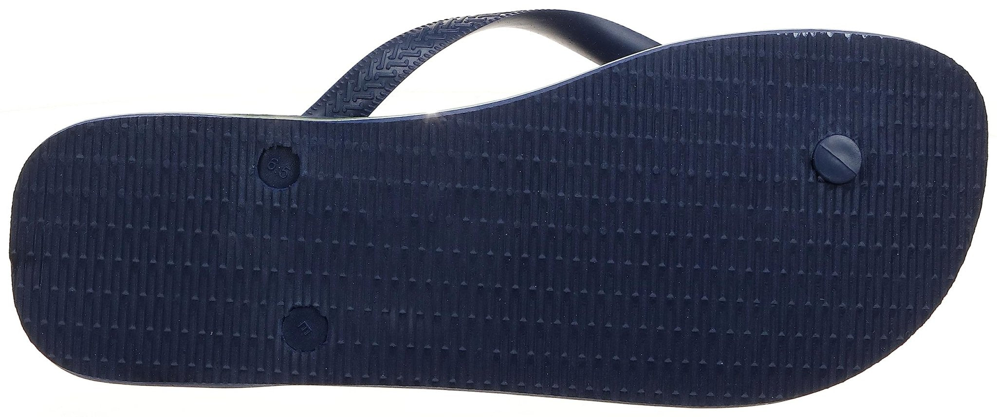 Havaianas Brazil Logo Flip Flops - Unisex Marine Blue Shoe Deals Outlet