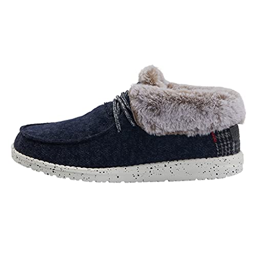 Hey Dude Britt Boots - Women's Navy Shoe Deals Outlet