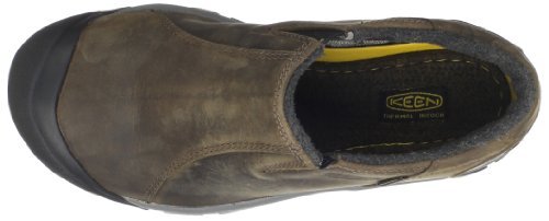 KEEN Brixen Waterproof Slip - On - Men's Slate Black/Madder Brown Shoe Deals Outlet