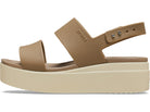 Crocs Brooklyn Low Wedge - Women's Khaki/Bone Shoe Deals Outlet