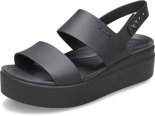 Crocs Brooklyn Low Wedge - Women&#39;s Black/Black Shoe Deals Outlet