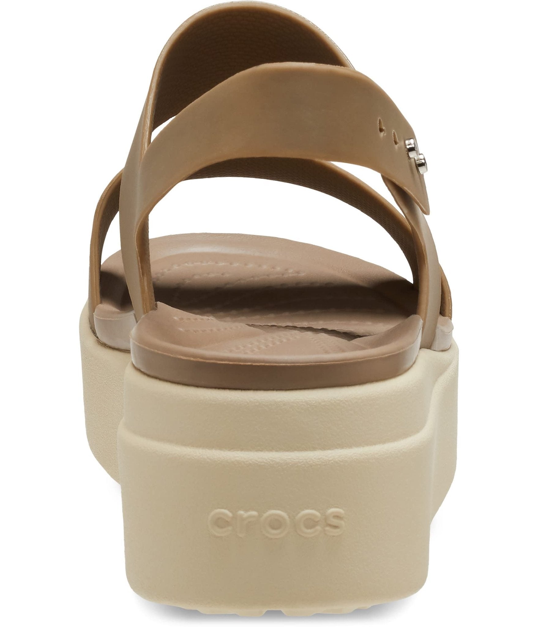 Crocs Brooklyn Low Wedge - Women&#39;s Khaki/Bone Shoe Deals Outlet