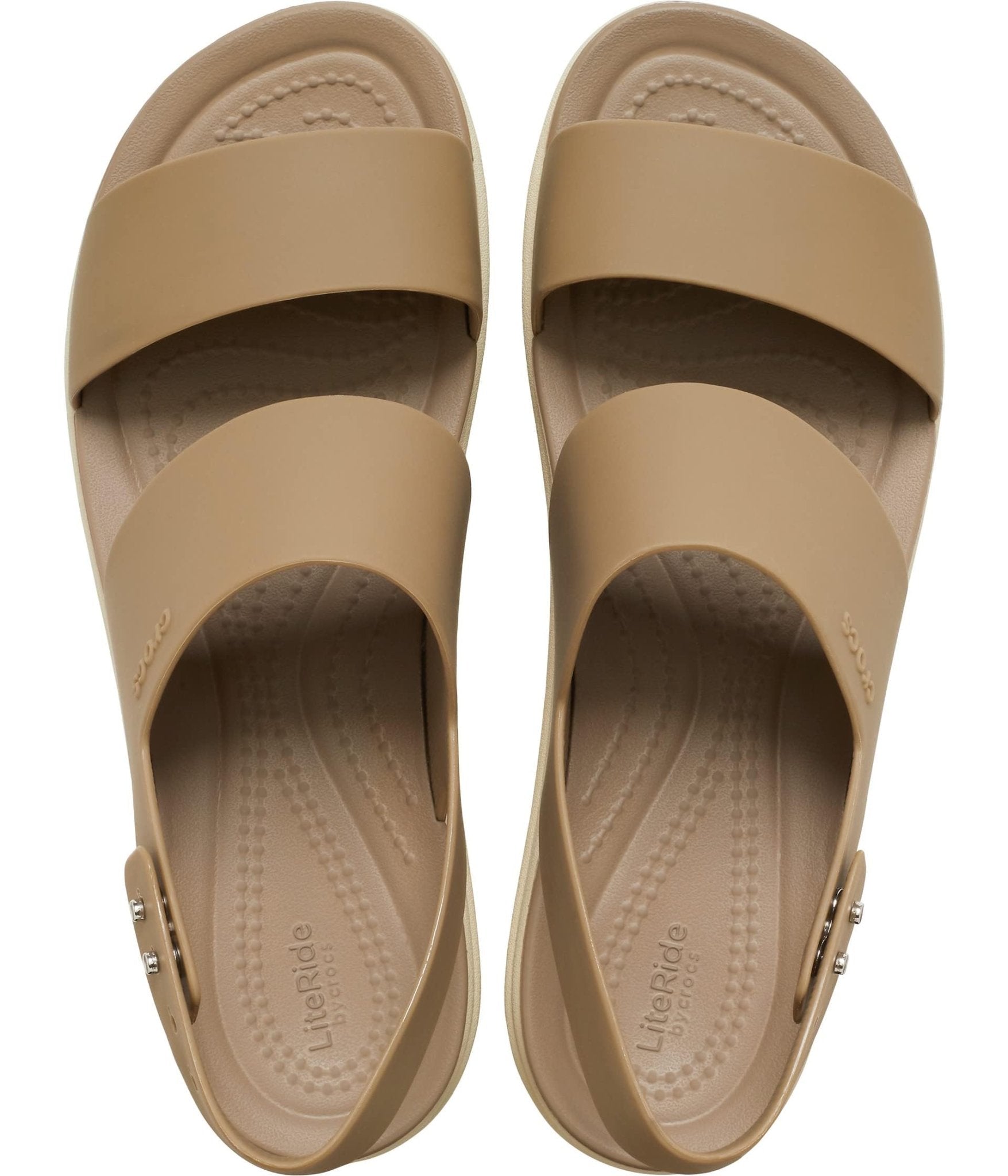 Crocs Brooklyn Low Wedge - Women&#39;s Khaki/Bone Shoe Deals Outlet