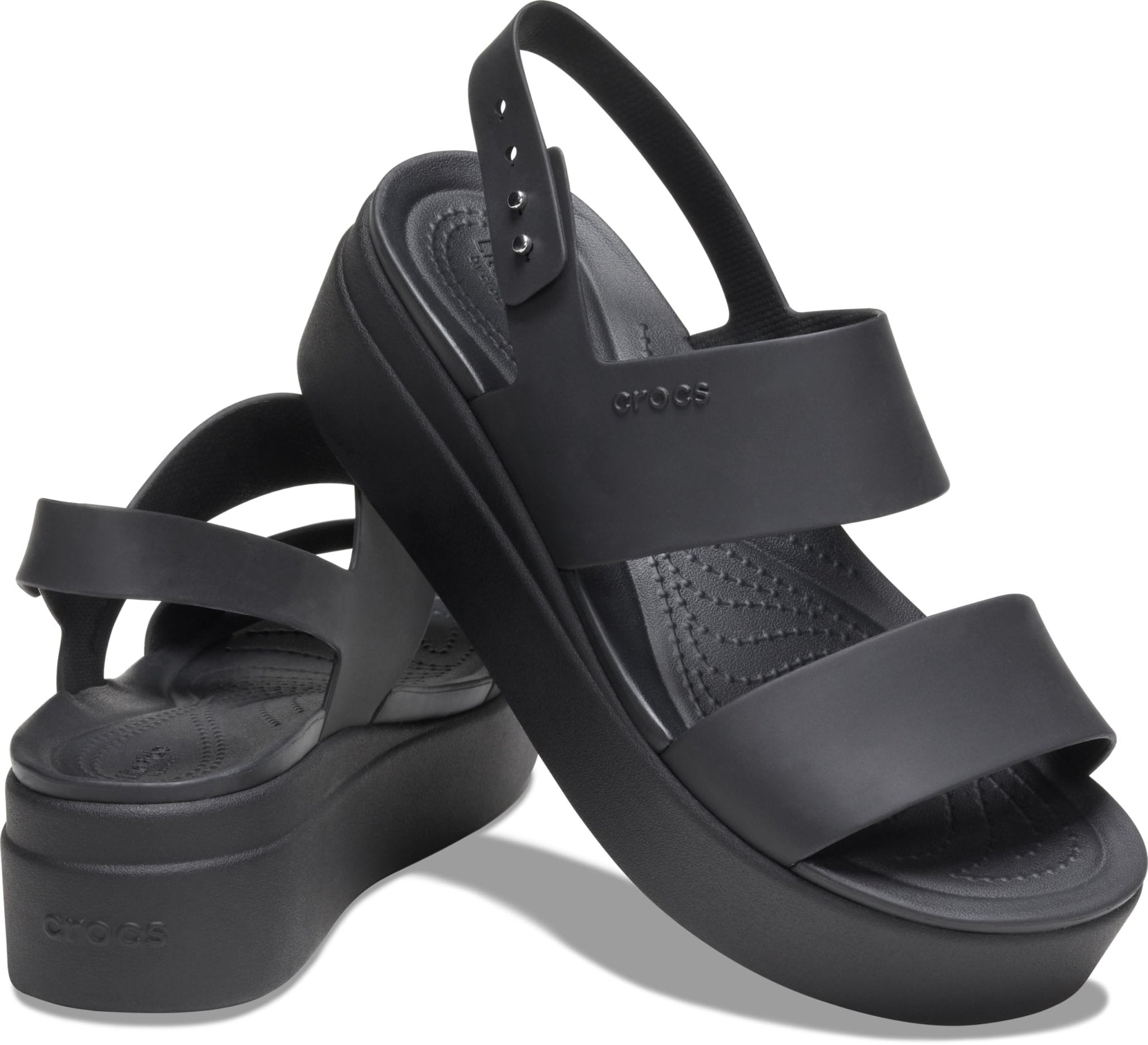 Crocs Brooklyn Low Wedge - Women&#39;s Black/Black Shoe Deals Outlet