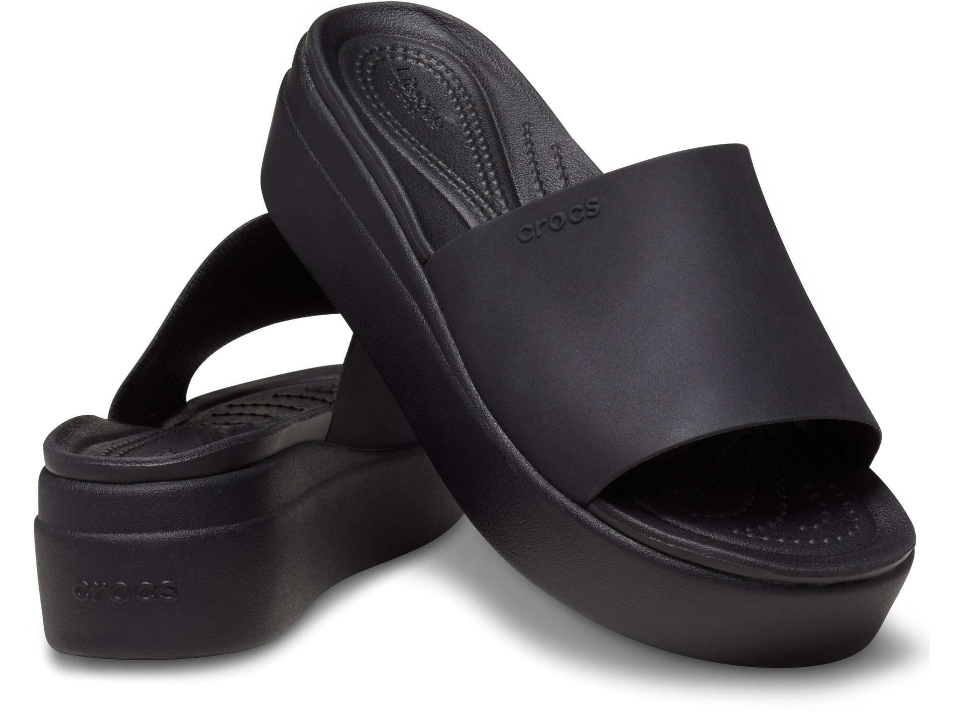 Crocs Brooklyn Slide - Women's Black Shoe Deals Outlet