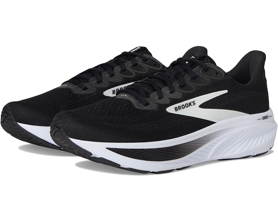 Brooks Ghost 17 Black / Grey / White 5.5 B 195394627329 Shoe Deals Outlet