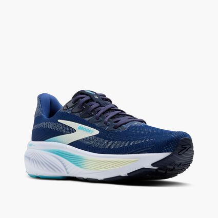 Brooks Ghost 17 Navy / Green / Turquoise 8 B 195394675375 Shoe Deals Outlet