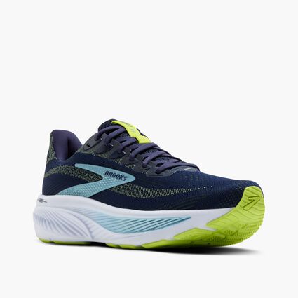 Brooks Ghost 17 Peacoat / Lime / Blue 12 D 195394674361 Shoe Deals Outlet