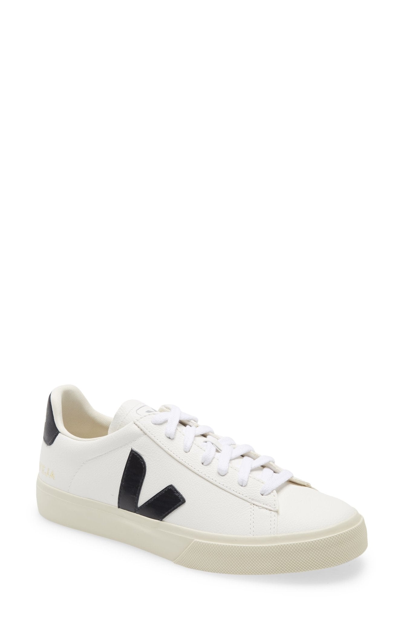 VEJA CAMPO CHROMEFREE LEATHER - Women's Extra White/Black Shoe Deals Outlet