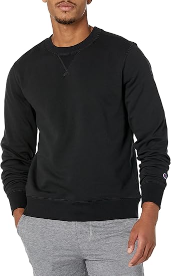 Champion Heritage Fleece Crew Black XXL 617914483166 Shoe Deals Outlet