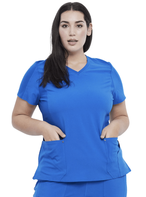 Cherokee Scrubs iFlex V - Neck Top Royal Medium 194661076877 Shoe Deals Outlet