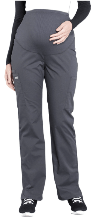 Cherokee Scrubs Pants Workwear Professionals Maternity Straight Leg Tall Pewter Large 716605873382 Shoe Deals Outlet
