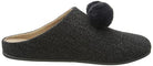 FitFlop Chrissie Pom Pom Slippers - Women's Pewter Grey Shoe Deals Outlet