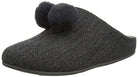 FitFlop Chrissie Pom Pom Slippers - Women's Pewter Grey Shoe Deals Outlet