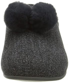 FitFlop Chrissie Pom Pom Slippers - Women's Pewter Grey Shoe Deals Outlet