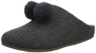 FitFlop Chrissie Pom Pom Slippers - Women's Pewter Grey Shoe Deals Outlet