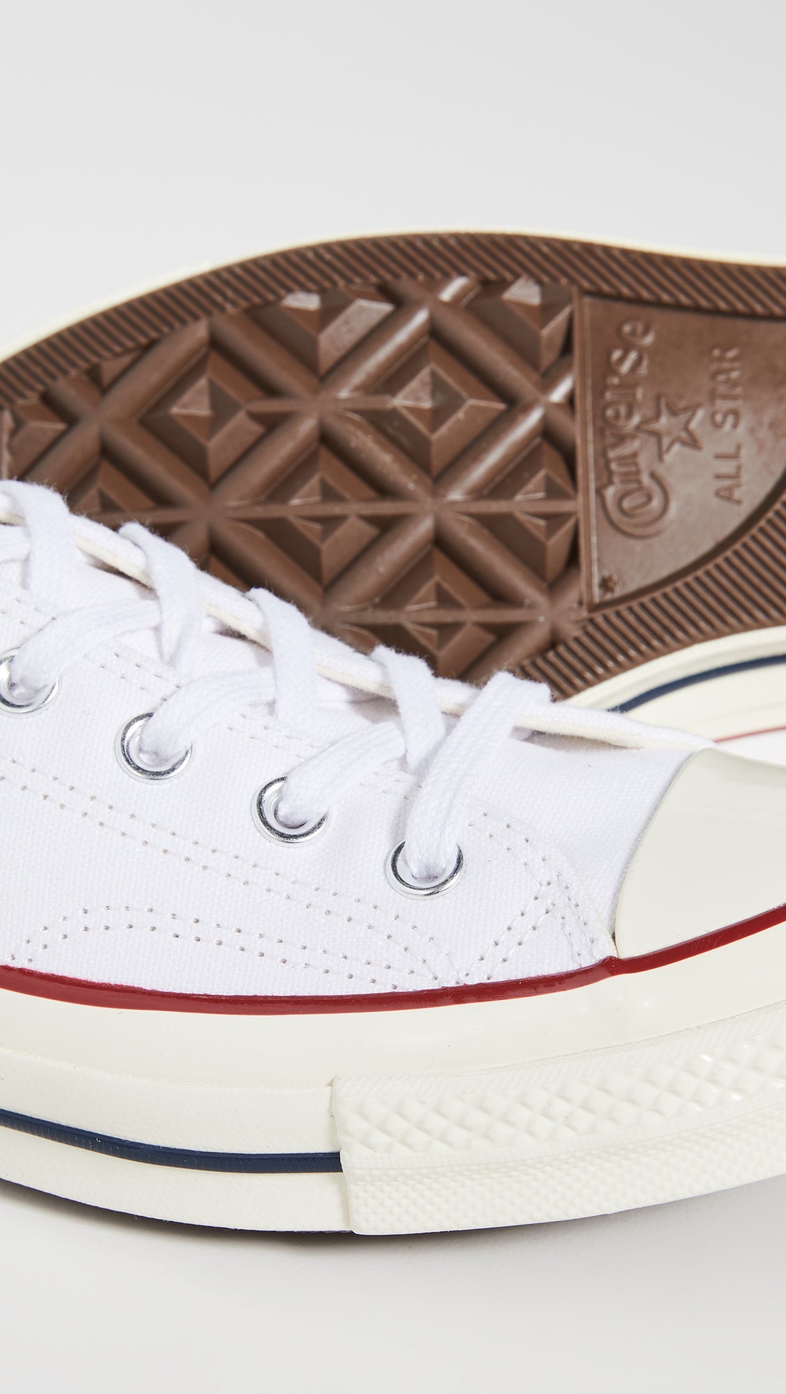 Converse Chuck 70 Low - Top - Unisex White/Garnet/Egret Shoe Deals Outlet