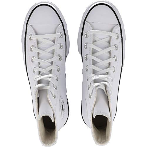 Converse Chuck Taylor All Star Lift Platform Leather High - Top - Women's White/Black/White Shoe Deals Outlet