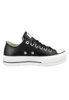 Converse Chuck Taylor All Star Lift Platform Leather Low - Top - Women's Black/White Shoe Deals Outlet