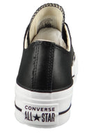 Converse Chuck Taylor All Star Lift Platform Leather Low - Top - Women's Black/White Shoe Deals Outlet