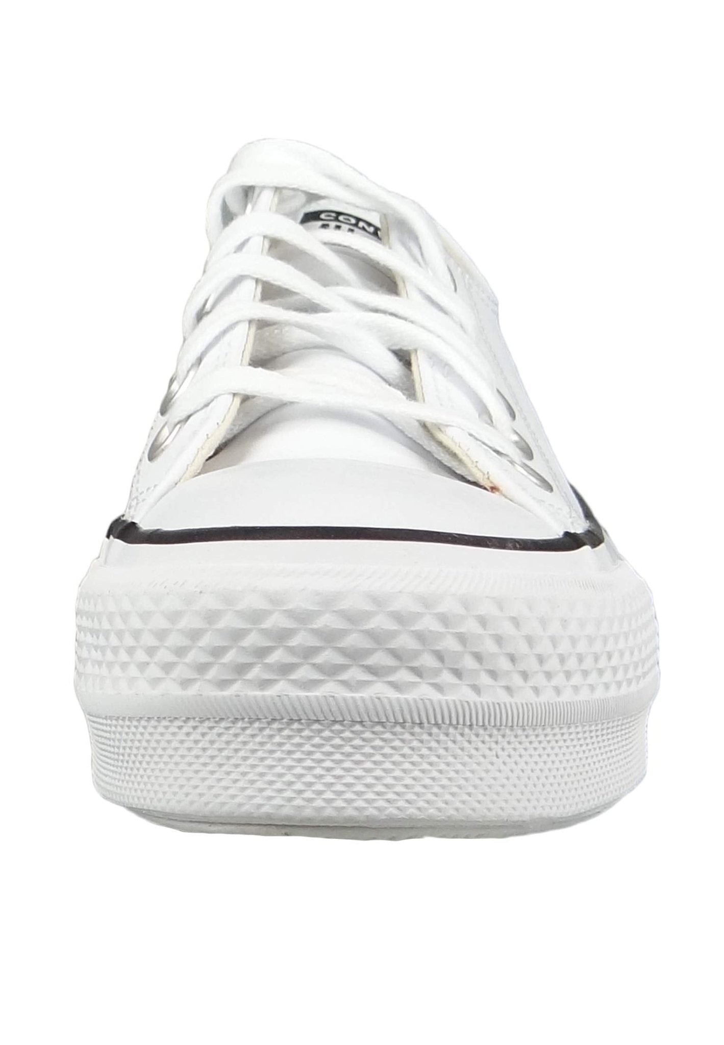Converse Chuck Taylor All Star Lift Platform Leather Low - Top - Women's White/Black/White Shoe Deals Outlet