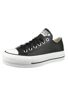Converse Chuck Taylor All Star Lift Platform Leather Low - Top - Women's Black/White Shoe Deals Outlet