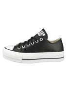 Converse Chuck Taylor All Star Lift Platform Leather Low - Top - Women's Black/White Shoe Deals Outlet