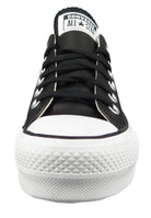 Converse Chuck Taylor All Star Lift Platform Leather Low - Top - Women's Black/White Shoe Deals Outlet