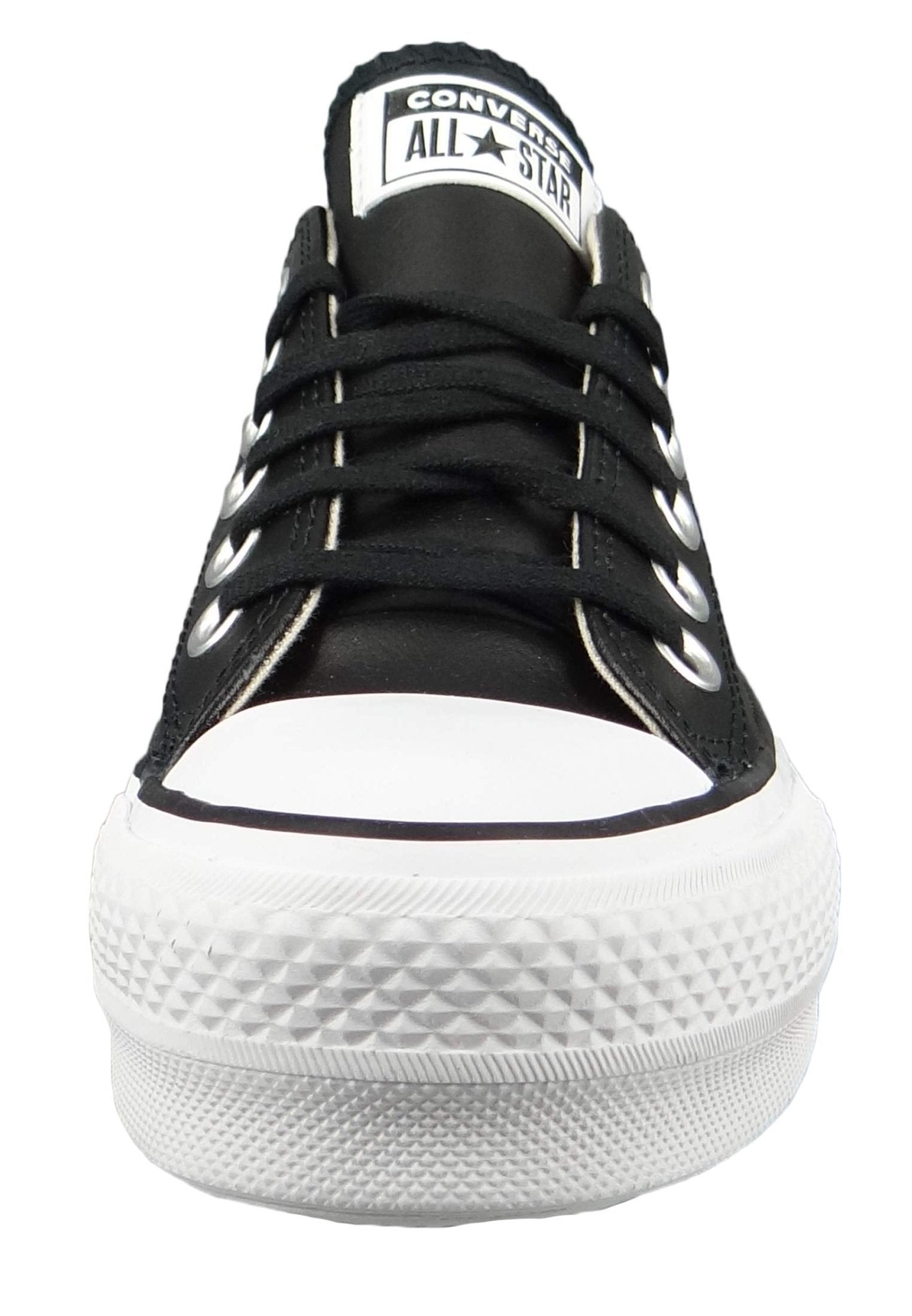 Converse Chuck Taylor All Star Lift Platform Leather Low - Top - Women's Black/White Shoe Deals Outlet