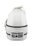 Converse Chuck Taylor All Star Lift Platform Leather Low - Top - Women's White/Black/White Shoe Deals Outlet