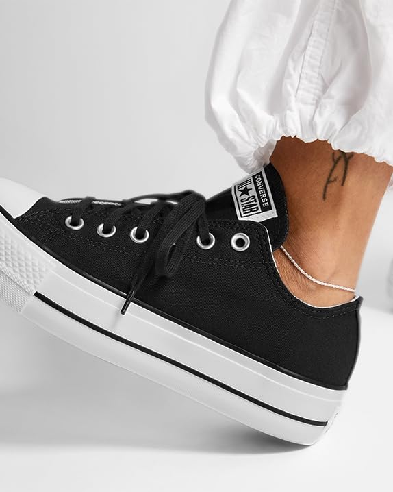 Converse Chuck Taylor All Star Lift Platform Low - Top - Women's Black/White/White Shoe Deals Outlet