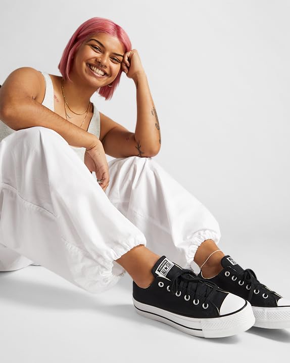 Converse Chuck Taylor All Star Lift - Women's Black/White/White OX Shoe Deals Outlet