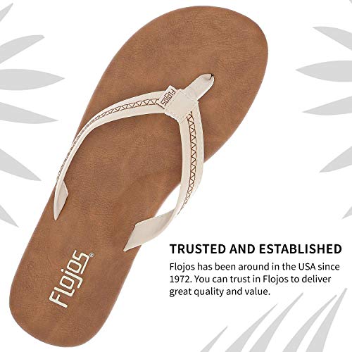 Flojos Claire - Women's Ivory/Tan Shoe Deals Outlet