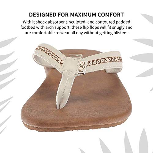 Flojos Claire - Women's Ivory/Tan Shoe Deals Outlet