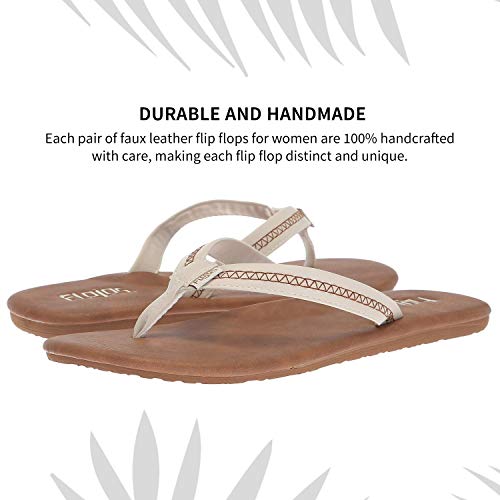 Flojos Claire - Women's Ivory/Tan Shoe Deals Outlet